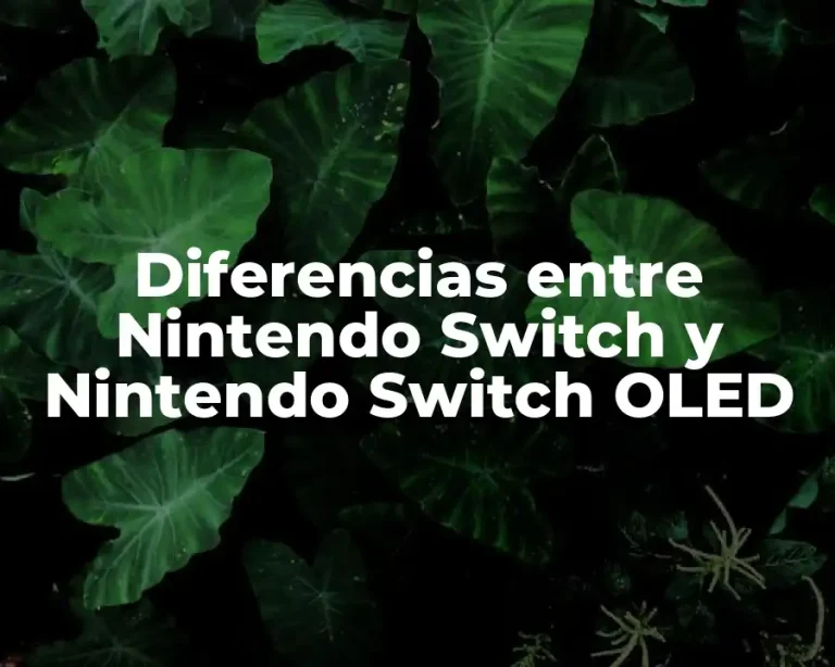 Diferencias entre Nintendo Switch y Nintendo Switch OLED