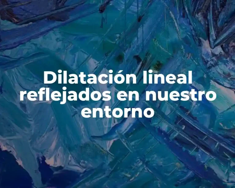 Dilatación lineal reflejados en nuestro entorno