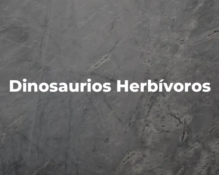 Dinosaurios Herbívoros