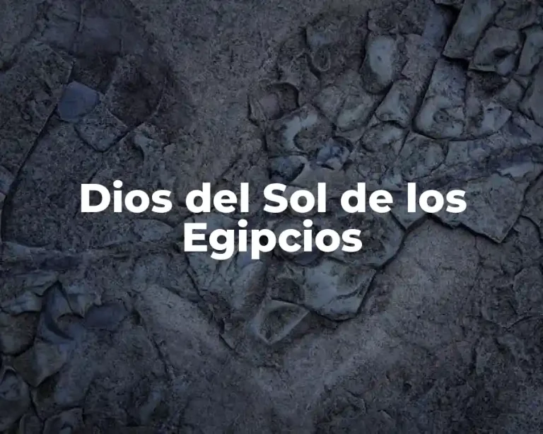 Dios del Sol de los Egipcios