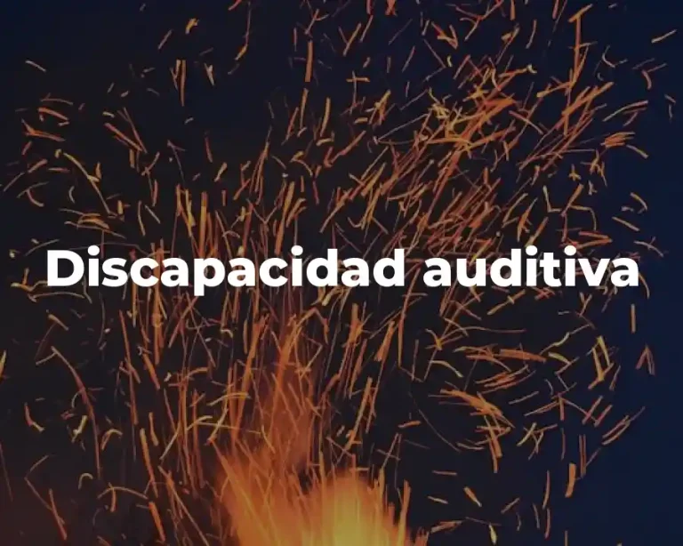 Discapacidad auditiva