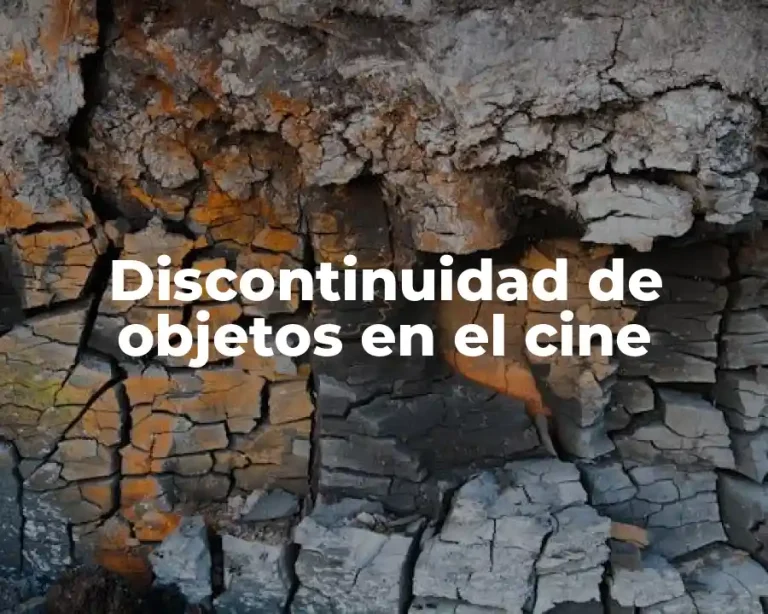 Discontinuidad de objetos en el cine