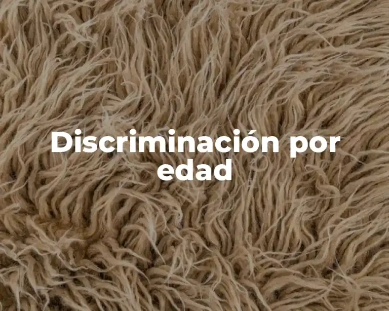 Discriminación por edad