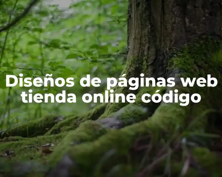 Diseños de páginas web tienda online código