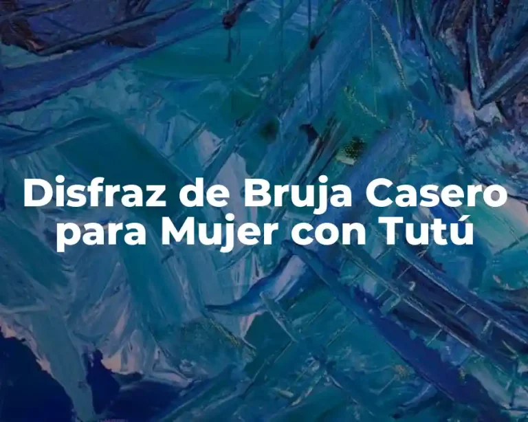 Disfraz de Bruja Casero para Mujer con Tutú