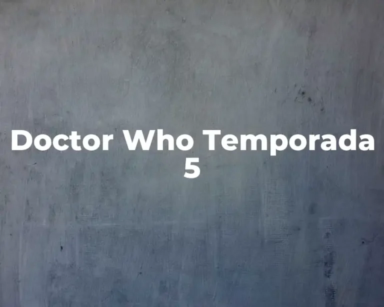 Doctor Who Temporada 5