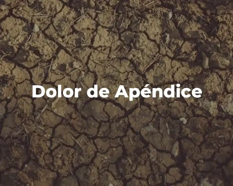 Dolor de Apéndice