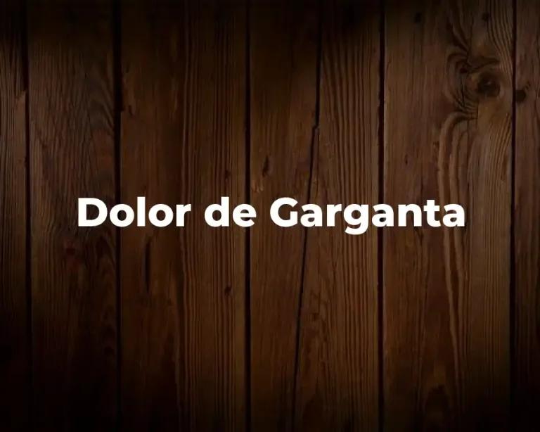 Dolor de Garganta