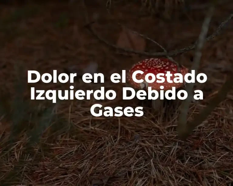 Dolor en el Costado Izquierdo Debido a Gases