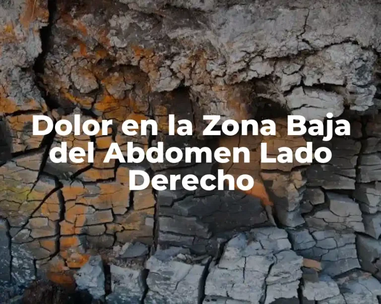 Dolor en la Zona Baja del Abdomen Lado Derecho