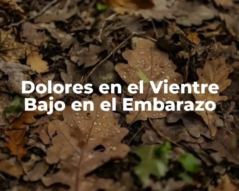 Dolores en el Vientre Bajo en el Embarazo