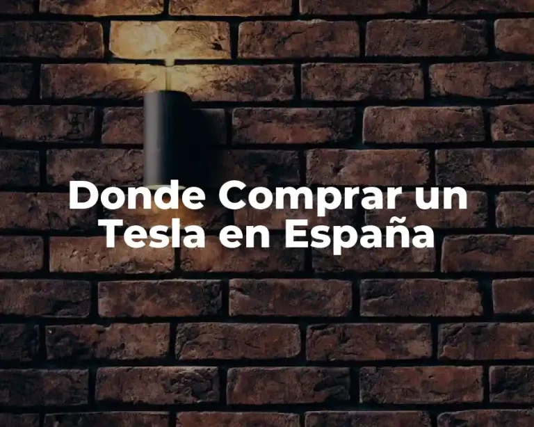 Donde Comprar un Tesla en España