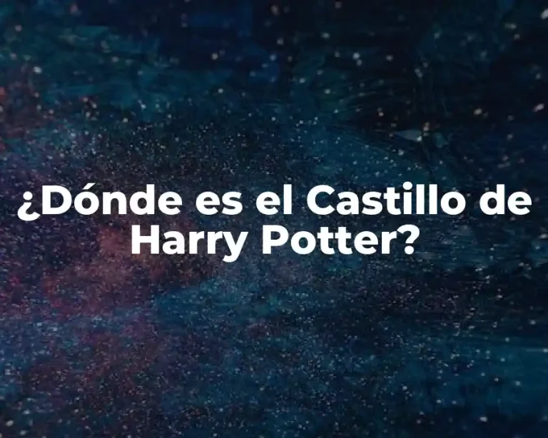 ¿Dónde es el Castillo de Harry Potter?