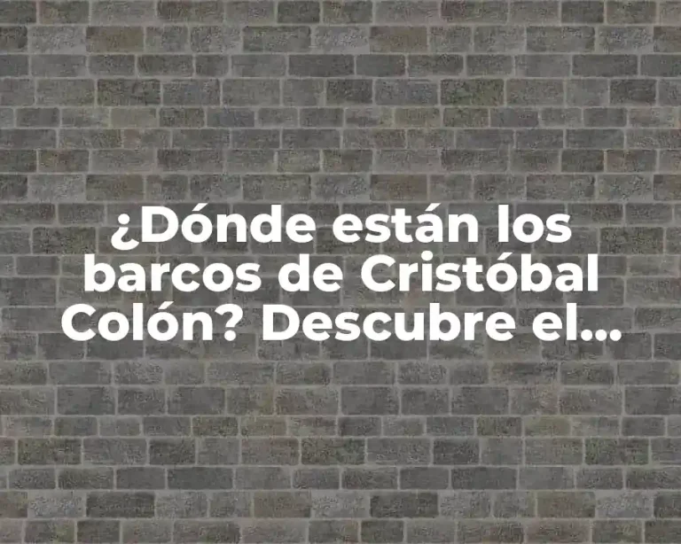 ¿Dónde están los barcos de Cristóbal Colón? Descubre el misterio de la flota perdida