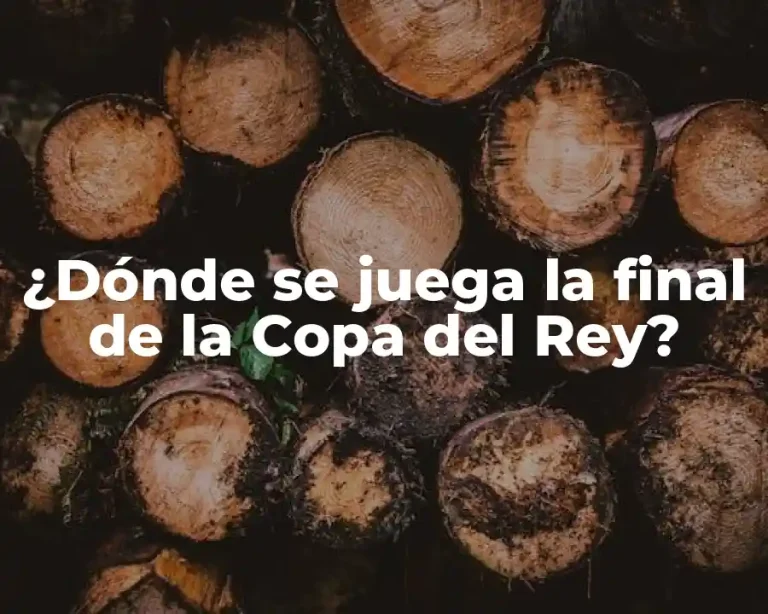 ¿Dónde se juega la final de la Copa del Rey?