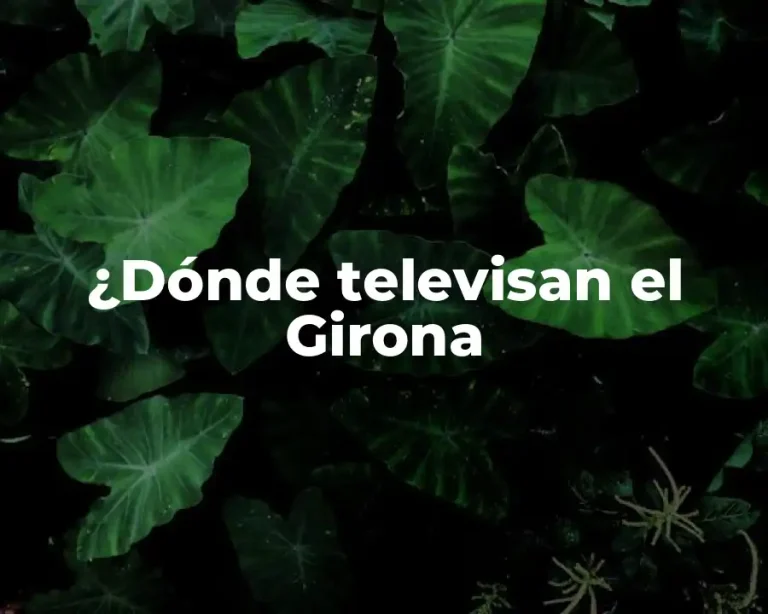 ¿Dónde televisan el Girona