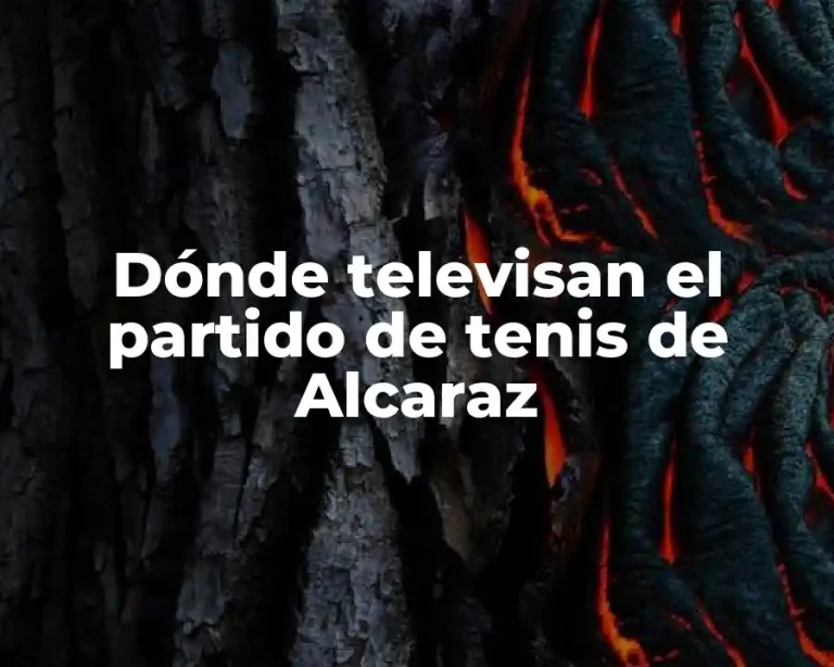 Dónde televisan el partido de tenis de Alcaraz