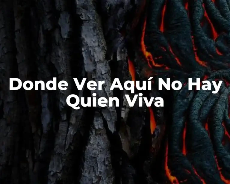 Donde Ver Aquí No Hay Quien Viva