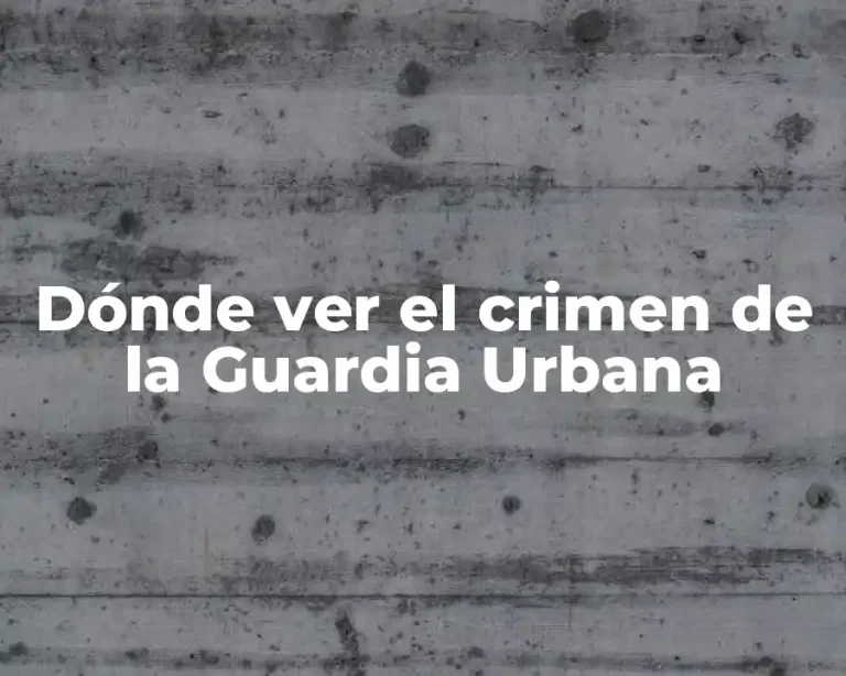 Dónde ver el crimen de la Guardia Urbana