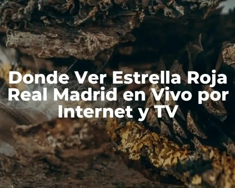 Donde Ver Estrella Roja Real Madrid en Vivo por Internet y TV