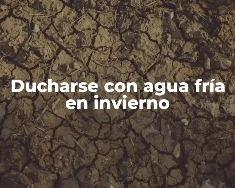 Ducharse con agua fría en invierno