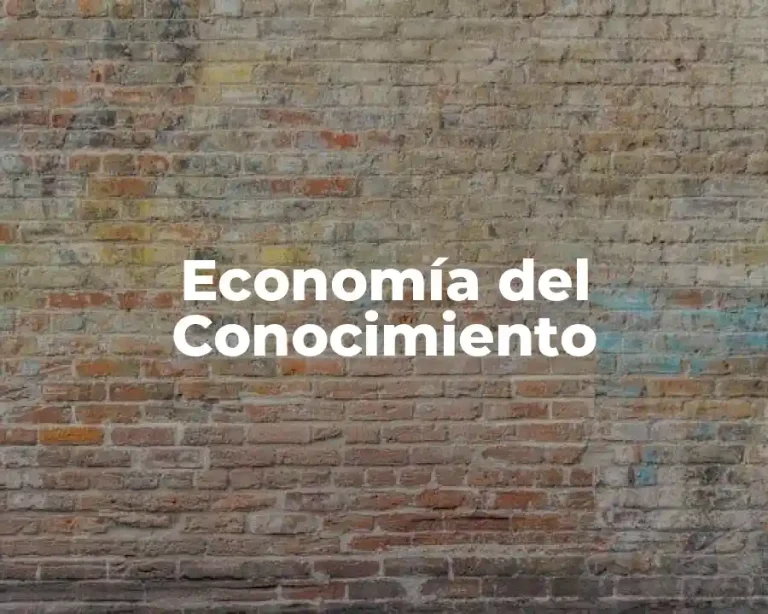 Economía del Conocimiento