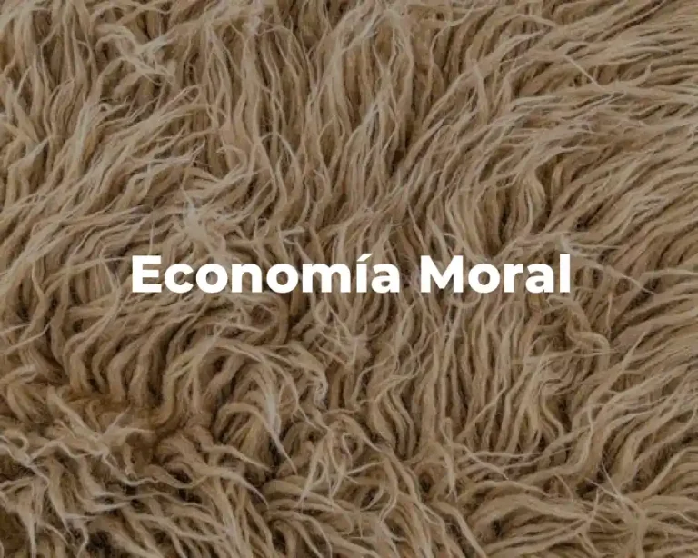 Economía Moral