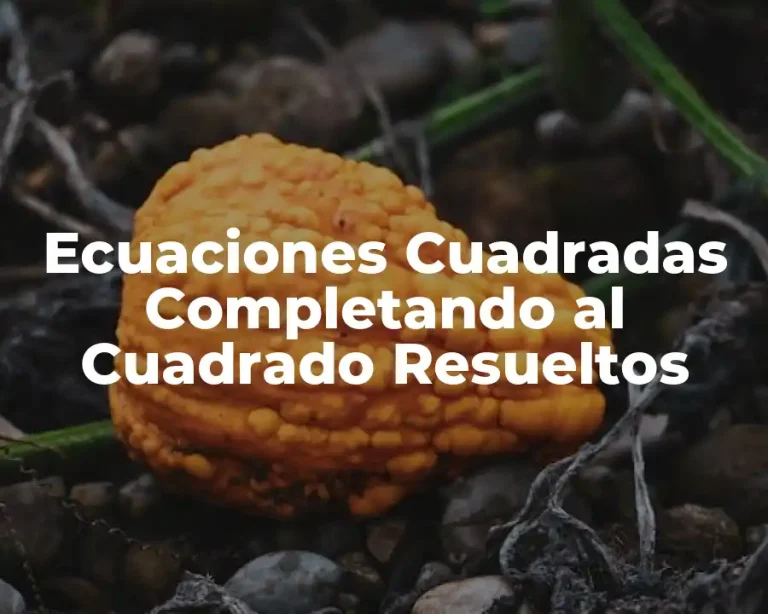 Ecuaciones Cuadradas Completando al Cuadrado Resueltos