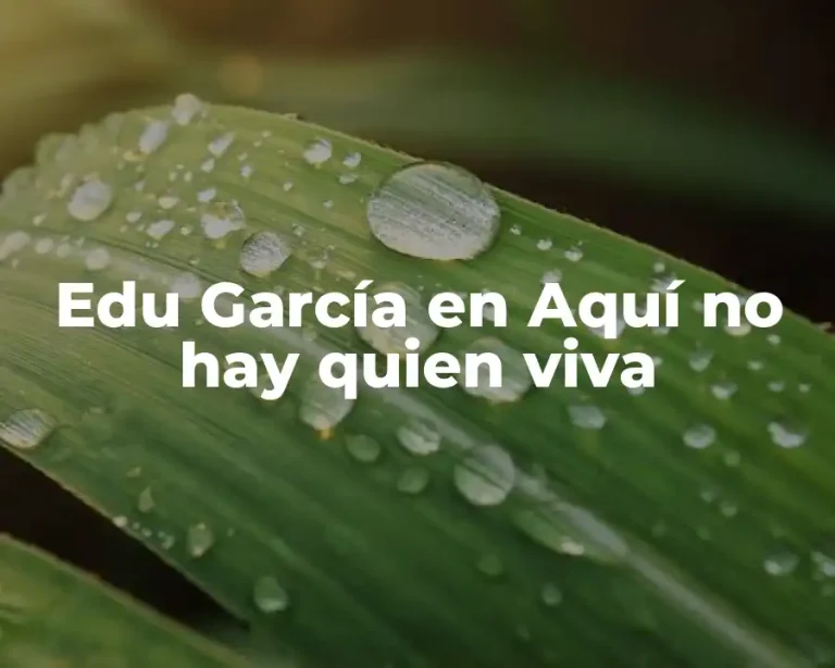 Edu García en Aquí no hay quien viva