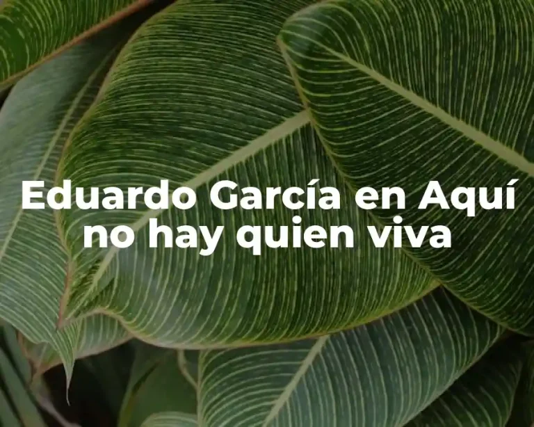 Eduardo García en Aquí no hay quien viva