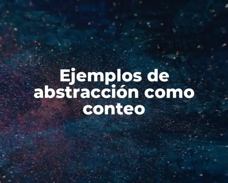 Ejemplos de abstracción como conteo