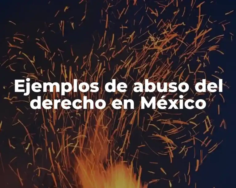 Ejemplos de abuso del derecho en México