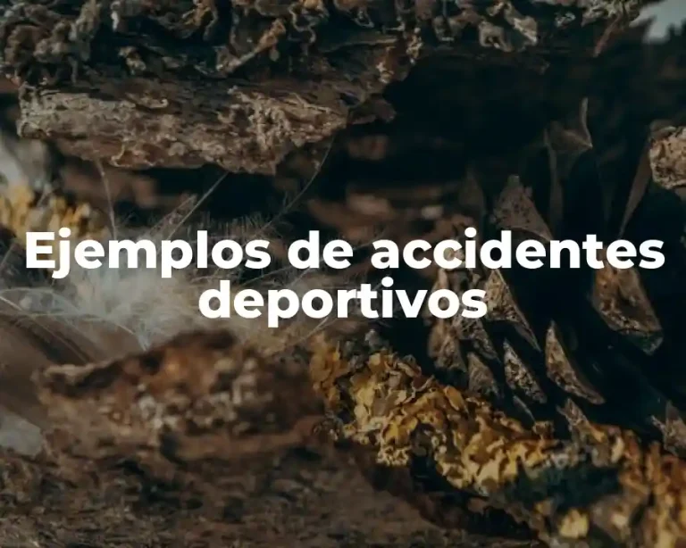 Ejemplos de accidentes deportivos