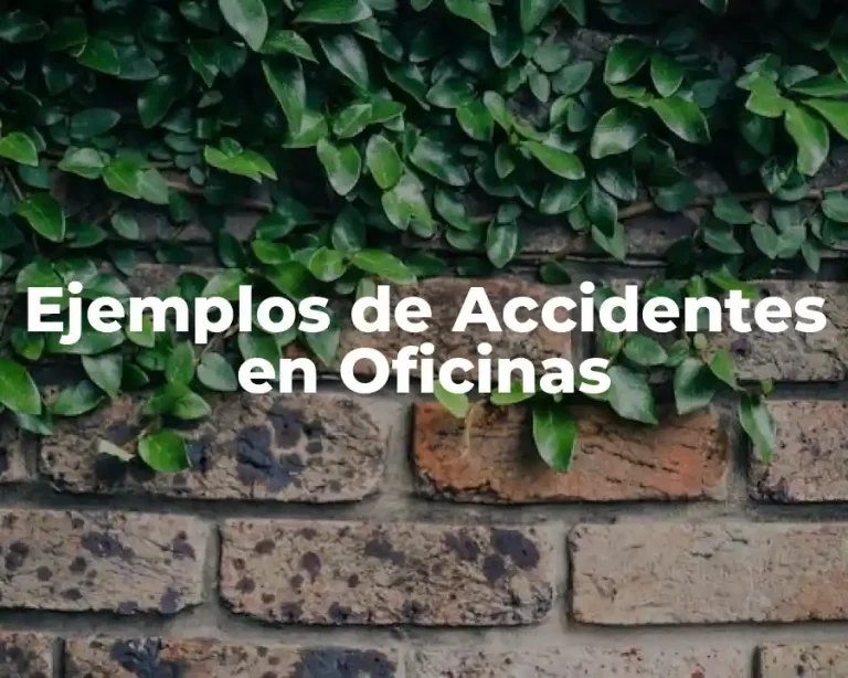 Ejemplos de Accidentes en Oficinas