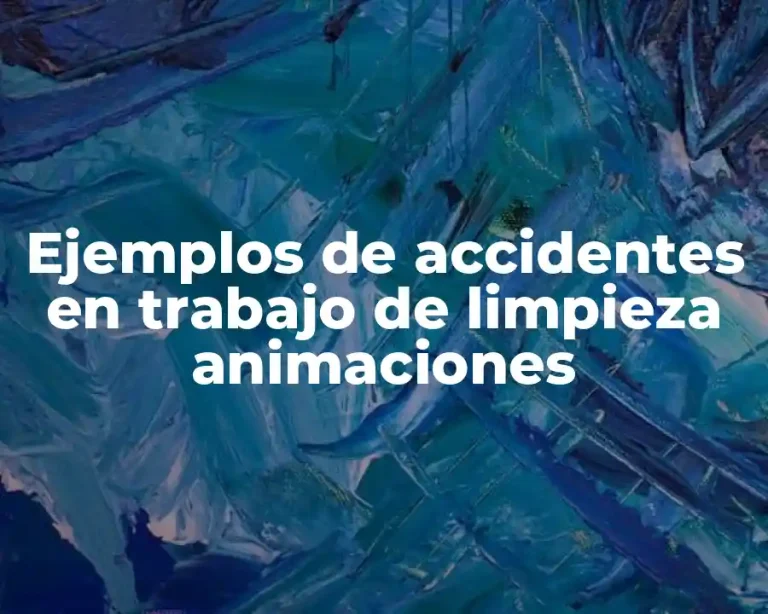 Ejemplos de accidentes en trabajo de limpieza animaciones