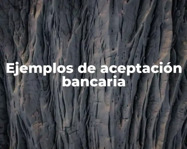 Ejemplos de aceptación bancaria