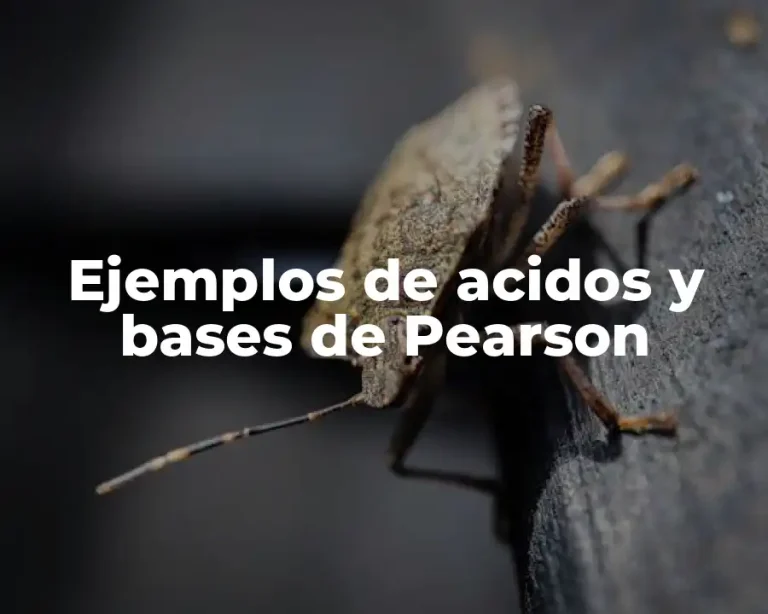Ejemplos de acidos y bases de Pearson