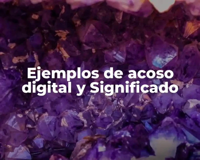 Ejemplos de acoso digital y Significado