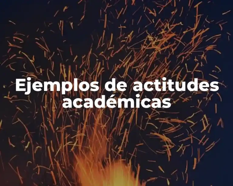 Ejemplos de actitudes académicas