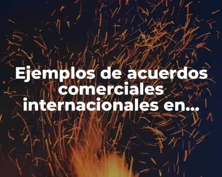 Ejemplos de acuerdos comerciales internacionales en México