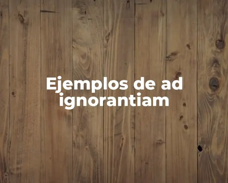 Ejemplos de ad ignorantiam