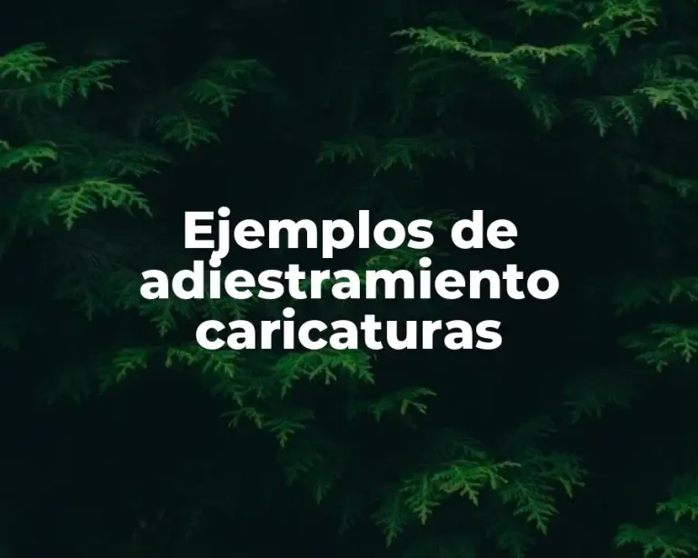 Ejemplos de adiestramiento caricaturas