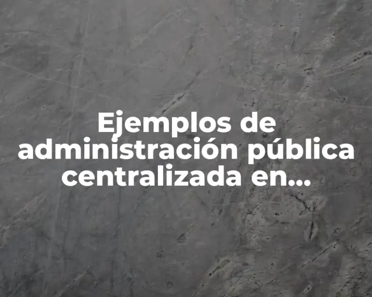 Ejemplos de administración pública centralizada en Michoacán