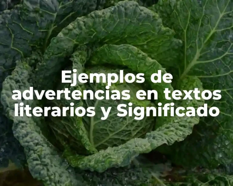 Ejemplos de advertencias en textos literarios y Significado