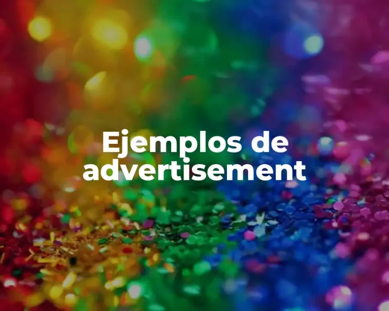 Ejemplos de advertisement