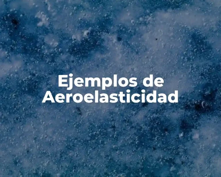 Ejemplos de Aeroelasticidad