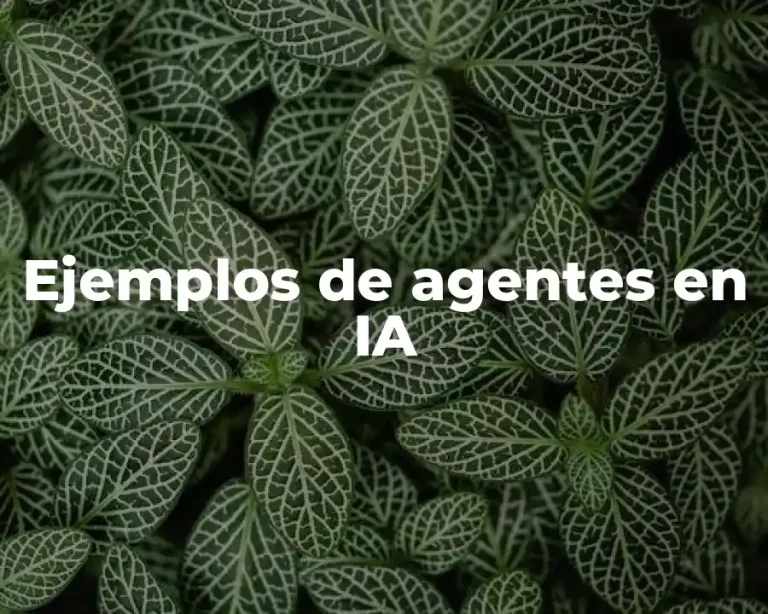 Ejemplos de agentes en IA