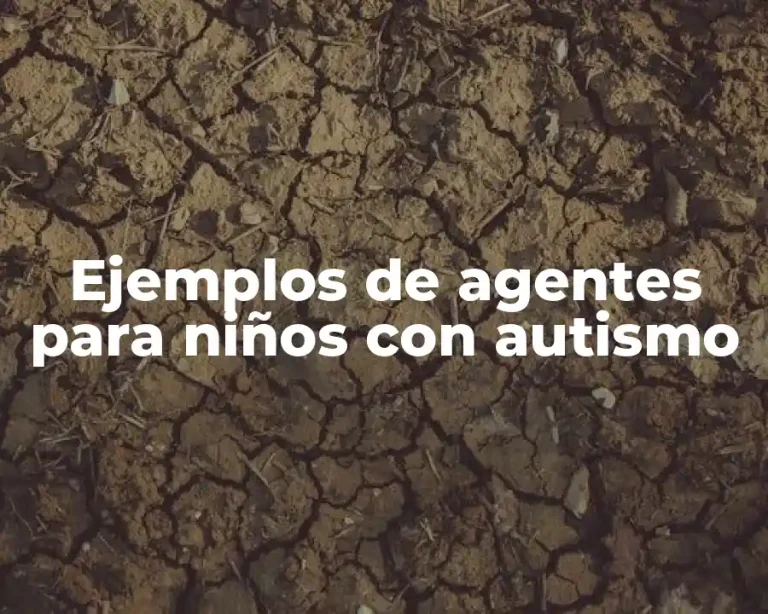 Ejemplos de agentes para niños con autismo