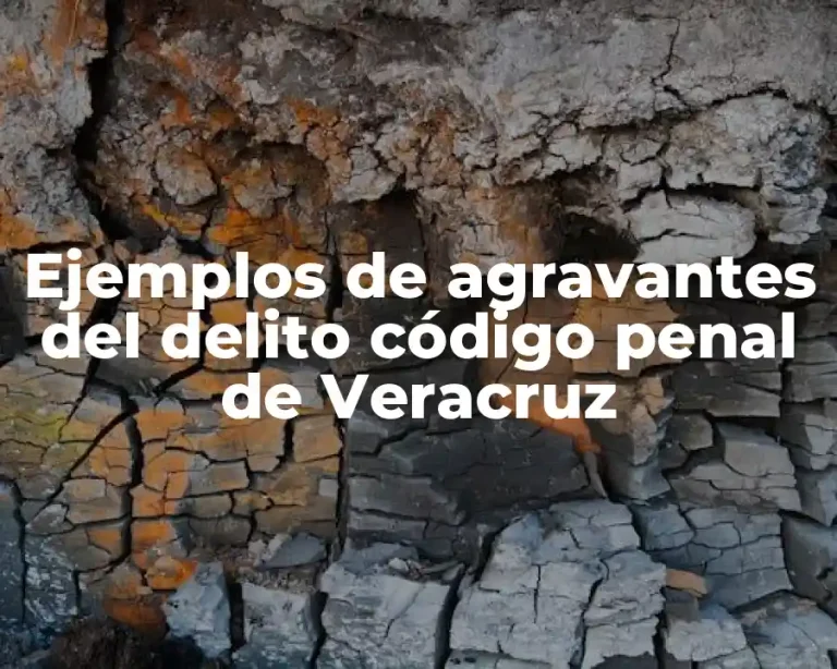 Ejemplos de agravantes del delito código penal de Veracruz