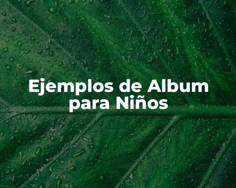 Ejemplos de Album para Niños